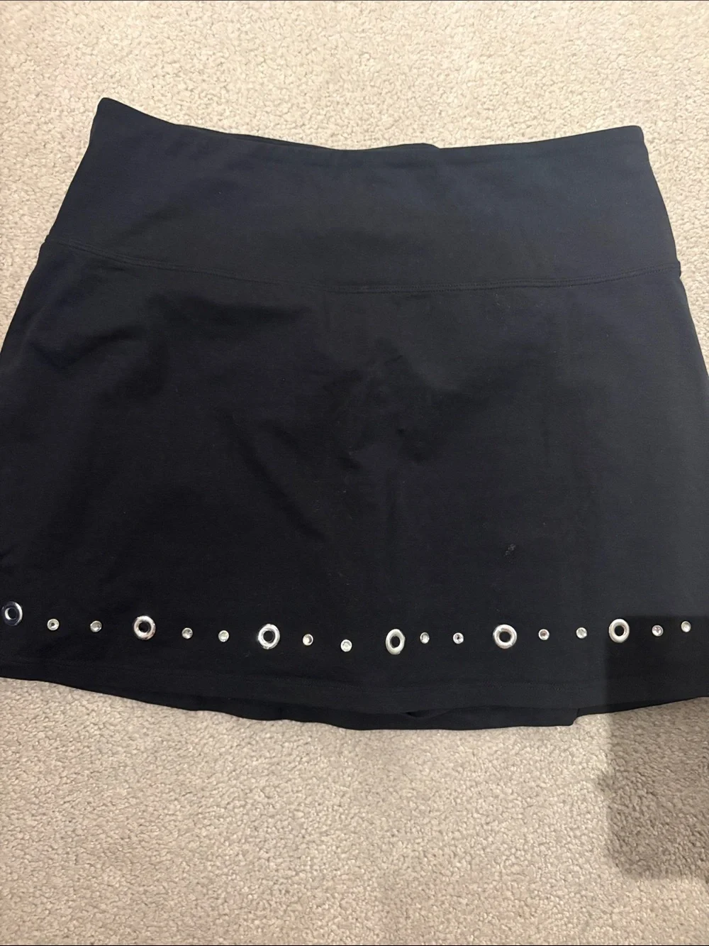 Slender Shapes Skort Black decorated hem XL
